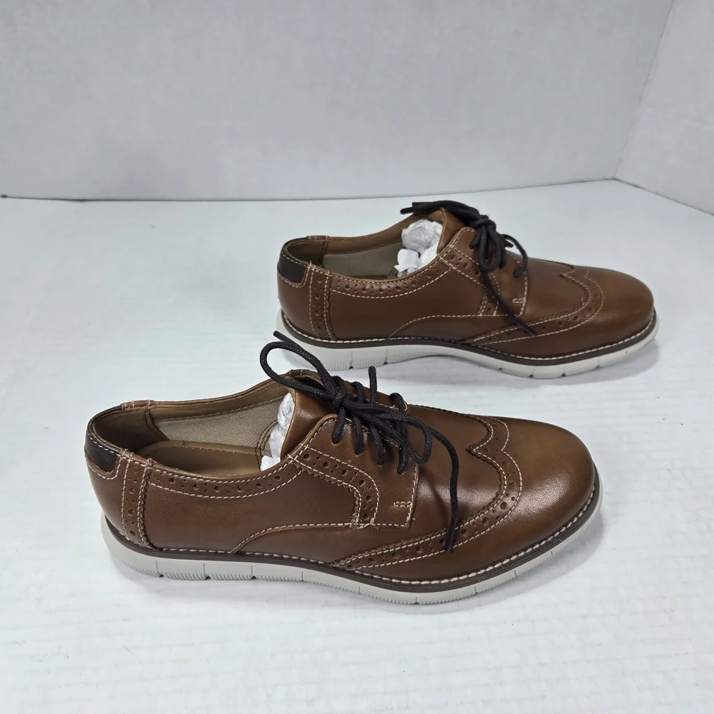 Johnston & Murphy Big Kid Holden Wing Tip Dress Shoes Size 2 (Little Boys)